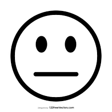 A markdown version emoji cheat sheet. Straight Face Download Free Vector Art Graphics 123freevectors