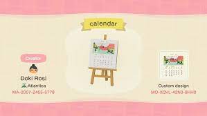 Acnh Calendar Design Code Animal Crossing New Animal Crossing Animal Crossing Game