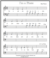Piano performance,sheet music by starryway's member. Piano Music Sheets For Beginners I M A Pirate