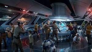 Guests In The Bridge On The Star Wars Galactic Starcruiser Hotel Concept Art In 2021 Disney Star Wars Land Dining Plan Disney World Disney World Tips And Tricks