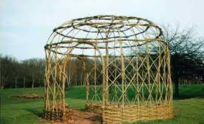 Large Willow Structure Framework Schwitzhutte Plantage Garten