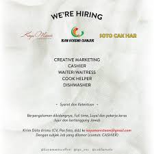 Bank bri syariah merupakan bank yang telah beroperasi di indonesia sejak tahun 2008. Lowongan Kerja Cafe Di Solo Archives Page 15 Of 22 Info Loker Solo