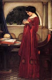 Gather Ye Rosebuds While Ye May Waterhouse Painting 1909 The Crystal Ball 1902 John William Waterhouse English 1849 1917 Oil On Canvas Private Collec Pre Raphaelite Art Waterhouse Paintings William Waterhouse
