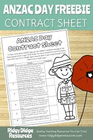 Free Resource Library Ridgy Didge Resources Free Teaching Resources Anzac Day Middle School History