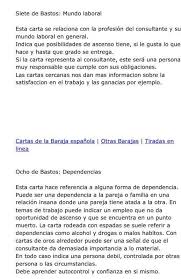 Que Significa El 7 De Bastos En El Tarot Baraja Espanola Pdf Amor Felicidad Y Autoayuda In 2020 Tarot Meanings Tarot Reading Online
