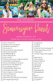 You could even go for a themed scavenger hunt. Have The Ultimate Adult Scavenger Hunt Best Day Of The Week