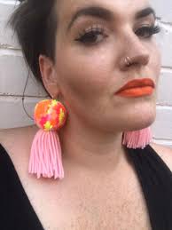 Pom Pom Tassel Earrings