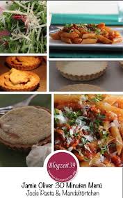 Jamie Oliver 30 Minuten Menu Jools Pasta Chicoree Rucola Salat Mandelcreme Tortchen Rezept Rezepte Rucola Salat Und Lebensmittel Essen