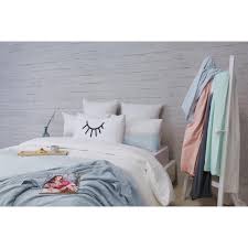 Les Pastel Housse De Couette En Percale De Coton Bleu Ciel 3 Suisses
