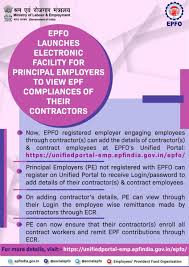 How register new employee in epfo/ uan. Epfo On Twitter Epfo Launches Electronic Facility For Principal Employers To View Epf Compliances Of Their Contractors Epfo Socialsecurity Humhainna Https T Co Yv9bp6mt69