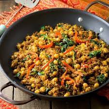 Indian Quinoa And Chickpea Stir Fry Eat Healthy Eat Happy Recipe Quinoa Indian Recipes Indian Food Recipes Vegetarian Recipes