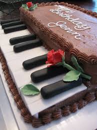 Rectangle Shape Heart Shape Happy Birthday Chocolate Cake 