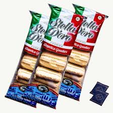 Angelica Goodies Authentic Italian Cookies (3, 10oz packs) - Organic Peach  Yerba Mate Tea Bags (2 tea bags) - Gourmet Snack Bundle - 5 Items Total