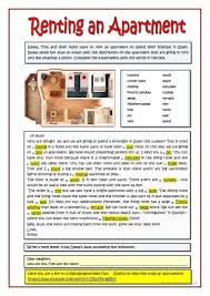 Renting An Apartment Worksheet Free Esl Printable Worksheets Made By Teachers Learn English Learning Worksheets Online Lessons