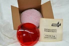 Purex Color Pack Lens Pool Light Plastic Lens Cover Red 7 Fits Chrome Ss Trim Ebay