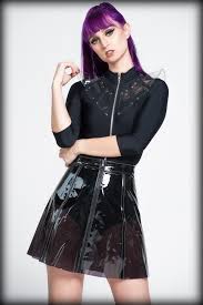 gamma ray skirt black in 2021 shiny clothes pvc skirt plastic outfit