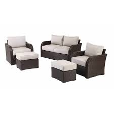 Allen Roth Northborough 5 Piece Metal Frame Patio Conversation Set With Sunbrella Cushions Lowes Com Conversation Set Patio Sunbrella Cushions Outdoor Furniture Sets
