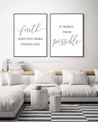Inspirational Printschristian Wall Decorhome Decor Etsy In 2021 Christian Wall Decor Wall Decor Bedroom Wall Printables