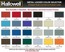 Hallowell List Industries Color Charts Hallowell List