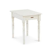 Black And White Farmhouse End Tables Cottage Class On The Side Magnolia Home Farmhouse End Table In White End Tables Rowe Furniture Magnolia Homes