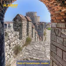 The walls of constantinople are a series of defensive stone walls that have surrounded and protected the city of constantinople since its fo. The Walls Of Constantinople Are A Series Of Defensive Stone Walls That Have Surrounded And Protected The City Of C Constantine The Great Pella Byzantine Empire