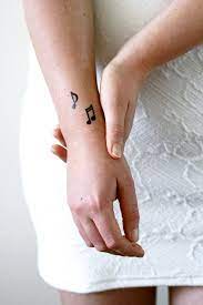 4 Small Musical Note Temporary Tattoos Small Temporary Etsy In 2021 Tattoos For Lovers Music Lover Tattoo Small Tattoos