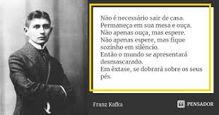 Nao E Necessario Sair De Casa Franz Kafka
