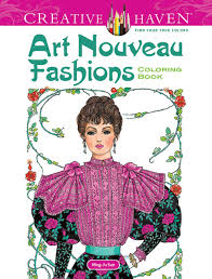 Adult coloring book creative haven fabulous fashions of the 1950s coloring book. Amazon Com Dover Creative Haven Art Nouveau Fashions Coloring Book Creative Haven Coloring Books 9780486492117 Sun Ming Ju Books