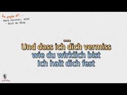 Mark Forster Vize Bist Du Okay Lyrics