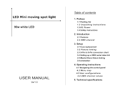 Use Manual Of Abd Ls90 90w Led Spot Moving Head Manualzz Com