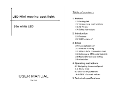 use manual of abd ls90 90w led spot moving head manualzz com