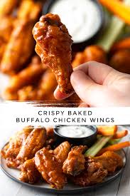 Crispy Baked Buffalo Wings Recipe Learn How To Make The Best Baked Chicken Wings In The Oven Thi In 2020 Baked Hot Wings Recipe Hot Wing Recipe Hot Wing Sauce Recipe