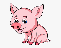 How To Draw Baby Pig Step By Step Easy Pig Drawing Hd Png Download Kindpng
