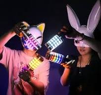 Amazon.com: Bar Glowing Handheld Flash Stick Black Metal ...