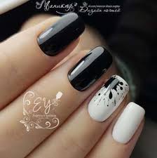 Nagel Schwarz Weiss Nailart 55 Ideen Trendige Nagel Schwarze Nageldesigns Weisse Nageldesigns