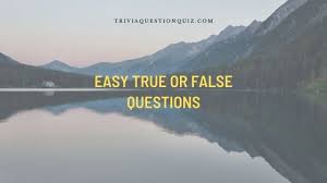 How about you try our true / false trivia questions. 45 Easy True Or False Questions You Should Know All Trivia Qq