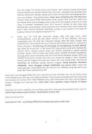 Contoh Surat Wakil Telekom Tahu Perasaan
