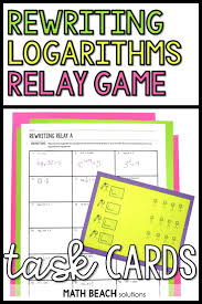 Rewriting Exponential And Logarithmic Equations Relay Activity In 2020 Algebra Worksheets Equations Algebra Activities