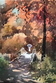 Painting japanese flowers within 5 minutes step 1: Watercolor Landscape Paintings Landscape Paintings Art Painting