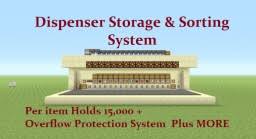 Minecraft 1.5 hopper item sorter with overflow protection here is v2 of the sorter with overflow protection which is more compact 4 stage item sorting system with famous item sorter(overflow protection) the useful system for your base design of main storage. Tutorial Dispenser Storage Sorting System Holds 15 000 Per Item More Minecraft Map