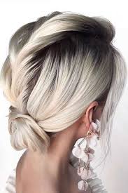 Go high and messy, low and teased, or throw in a braid at the base! 35 Easy And Fancy Ideas Of Wearing Hair Bun For Short Hair Short Hair Bun Short Hair Styles Bun Hairstyles