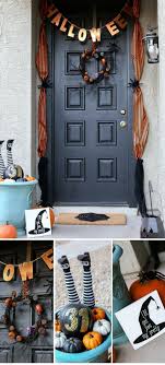 Halloween Front Porch Decorations Painted Confetti Halloween Front Porch Decor Halloween Front Porch Front Porch Decorating