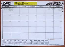 Details About A3 Size Laminate Monthly Planner Dry Wipe Wall Chart With 2017 2018 Calendar