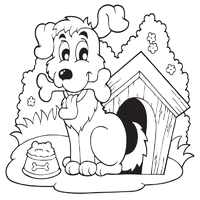 If you buy from a link, we may earn a commission. Dog And Dog House Coloring Pages Surfnetkids