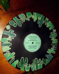It will take about 3 to 5 minutes for your vinyl record to melt and be shaped like a bowl. 59 Painted Records Ideas Painted Records Painting Art Projects Vinyl Art Paint