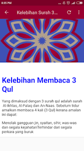 Tidur adalah kerehatan.dalam masa yang sama tidur juga ibadah.untuk menjadikan tidur kita ini sebagai ibadah, tentulah amat perlu untuk mengetahui. Hikmah Surah 4 Qul Ayatul Kursi Latest Version For Android Download Apk