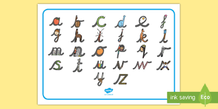 Logged in members can use the super teacher worksheets filing cabinet to save their favorite worksheets. Cursive Alphabet Letter Shapes Word Mat Cursive Alphabet Letter Shapes Word