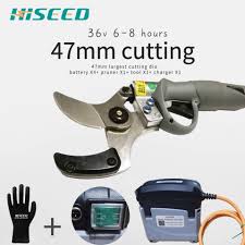 47mm The Largest Cutting Diameter Electric Pruning Shear Electric Scissors Power Secateurs 1 77inch Ce 6 10 Working Hours Pruning Tools Aliexpress