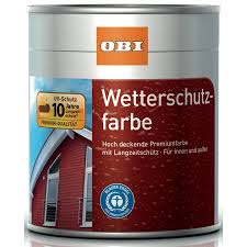 Obi Wetterschutzfarbe Schokoladenbraun Seidenmatt 750 Ml Kaufen Bei Obi