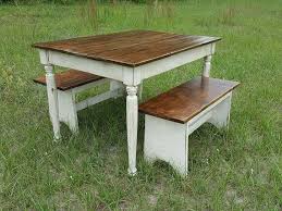 19.75 h x 36.00 w x 47.00 d weight: Reclaimed Wood Kid 39 S Farmhouse Table And Bench Set Diy Farmhouse Table Farmhouse Table Childrens Table